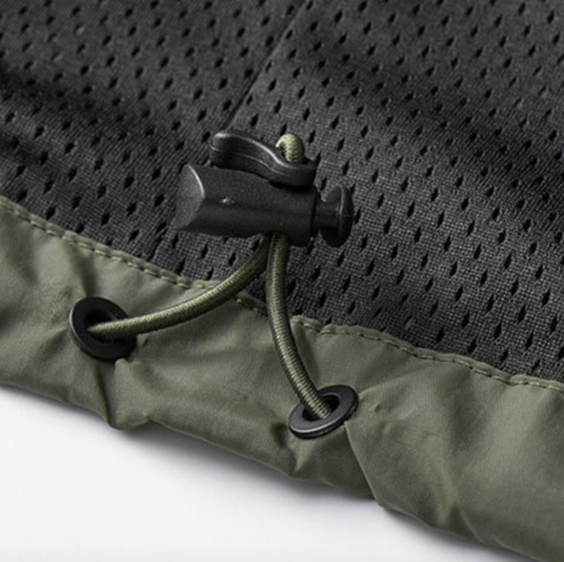 Rennie Men's Hooded Jacket with Drawcord Hem and Zip Pockets - Army Green