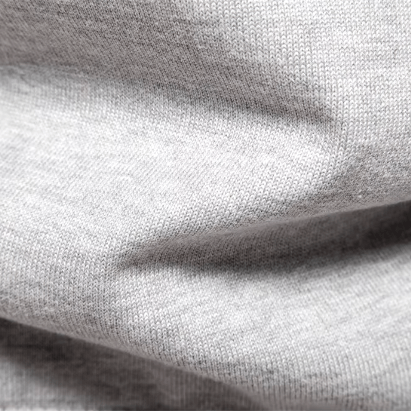 Keifer Men's Quarter Zip Sweater with Ribbed Collar and Hem - Light Gray