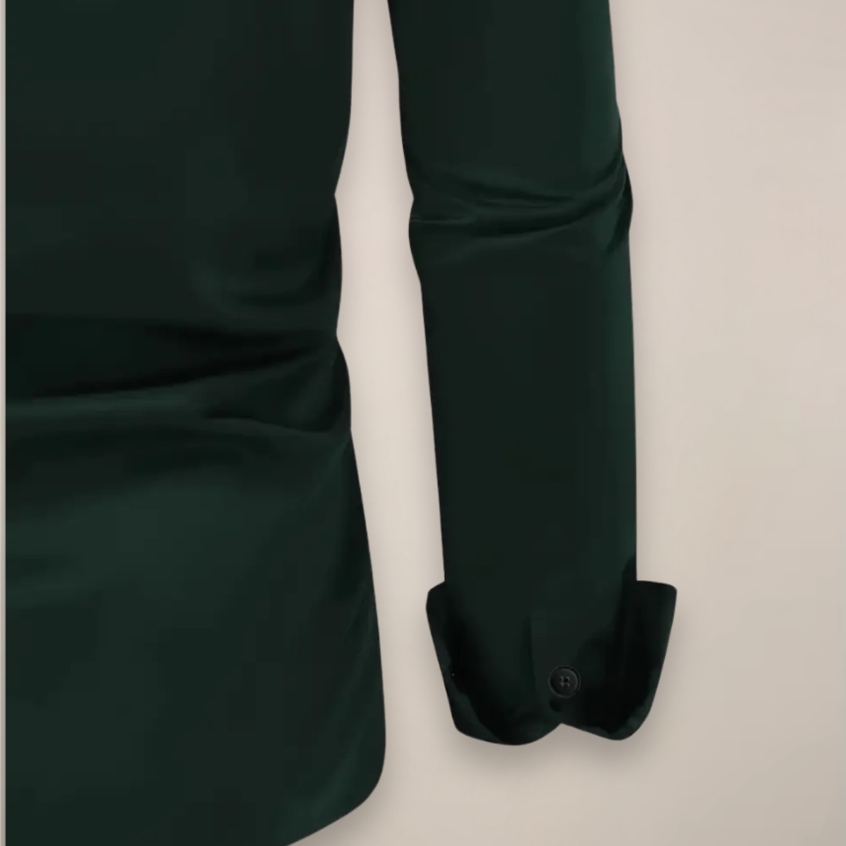 Rafael Men's Pique Polo Shirt with Smocked Collar - Dark Green